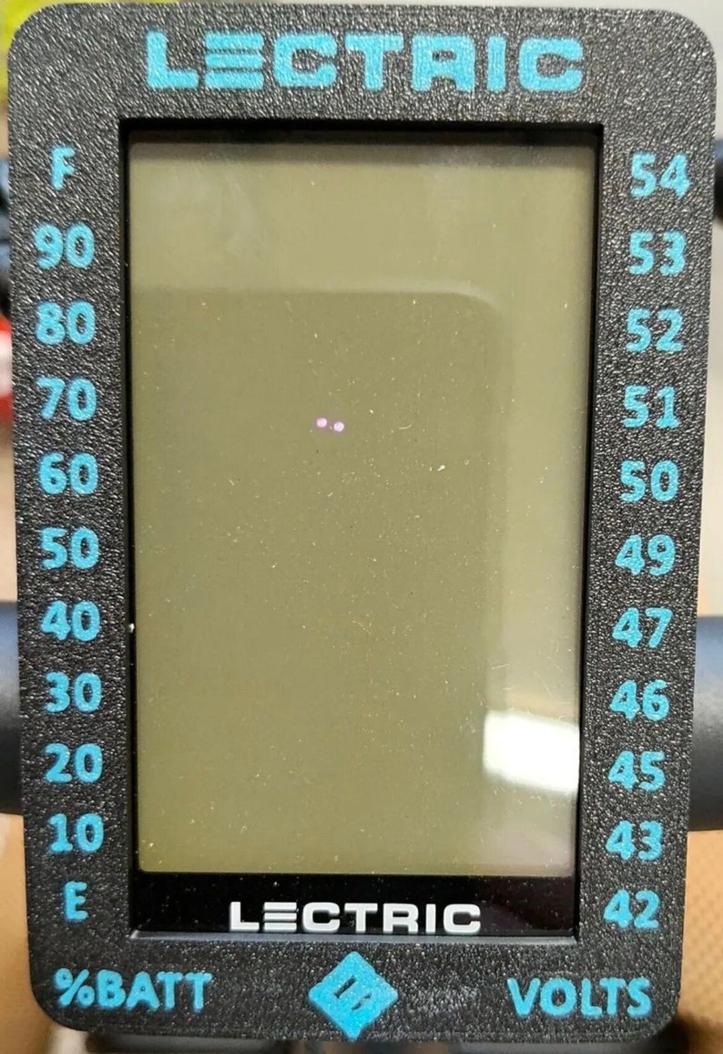 Lectric Ebike Screen Bezel & Voltage Battery Volt Percent Conversion