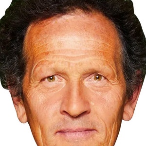 Monty Don Celebrity Fancy Dress Face Mask Hen Stag Party Mask Custom Cut DIY o Ready Made Sticks o Elástico Semi impermeable