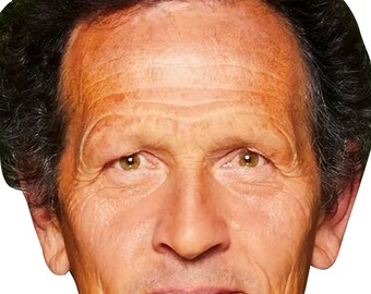 Monty Don Celebrity Fancy Dress Face Mask Hen Stag Party Mask Custom Cut DIY or Ready Made Sticks or Elastic Semi Waterproof