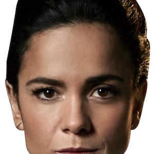 Alice Braga Teresa Mendoza Celebridade Fantasia Máscara Facial Hen Stag Party Máscara Personalizada DIY ou Ready Made Sticks ou Elástico Semi Impermeável