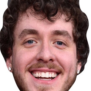 Jack harlow celebridade vestido extravagante máscara facial galinha despedida de solteiro corte personalizado diy ou varas prontas ou elástico semi impermeável