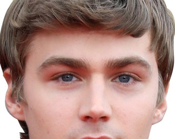 Miles Heizer Celebrity Fancy Dress Face Mask Hen Stag Party Mask Custom Cut DIY or Ready Made Sticks or Elastic Semi Waterproof