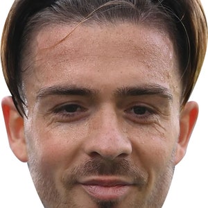 Jack Grealish Euro's 2024 Fútbol Fancy Dress Face Mask Hen Stag Party Mask Custom Cut DIY o Ready Made Sticks o Elastic