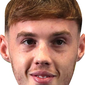 Cole Palmer Euro's 2024 Fútbol Disfraz Máscara facial Despedida de soltero Máscara Corte personalizado DIY o Palos confeccionados o Elástico