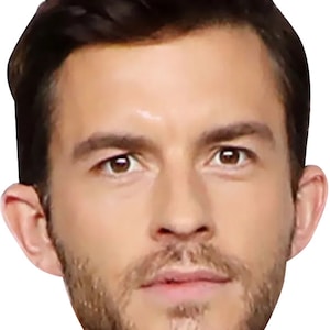 Jonathan Bailey Celebridade Fantasia Vestido Máscara Facial Hen Stag Party Máscara Corte Personalizado DIY ou Bastões Prontos ou Elástico Semi À Prova D 'Água