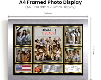 Orange Is the New Black Signed Autographed Limited Edition Poster Print Netflix Show Gift Optional Frame A4 A3 A2 A1 Gold Silver White Black