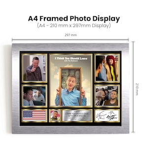I Think You Sollten Signed Signed Autogrammed Limitierte Auflage Poster Print Nettonetöpfe Show Geschenk Optional Rahmen A4 A3 A2 A1 Gold Silber Schwarz