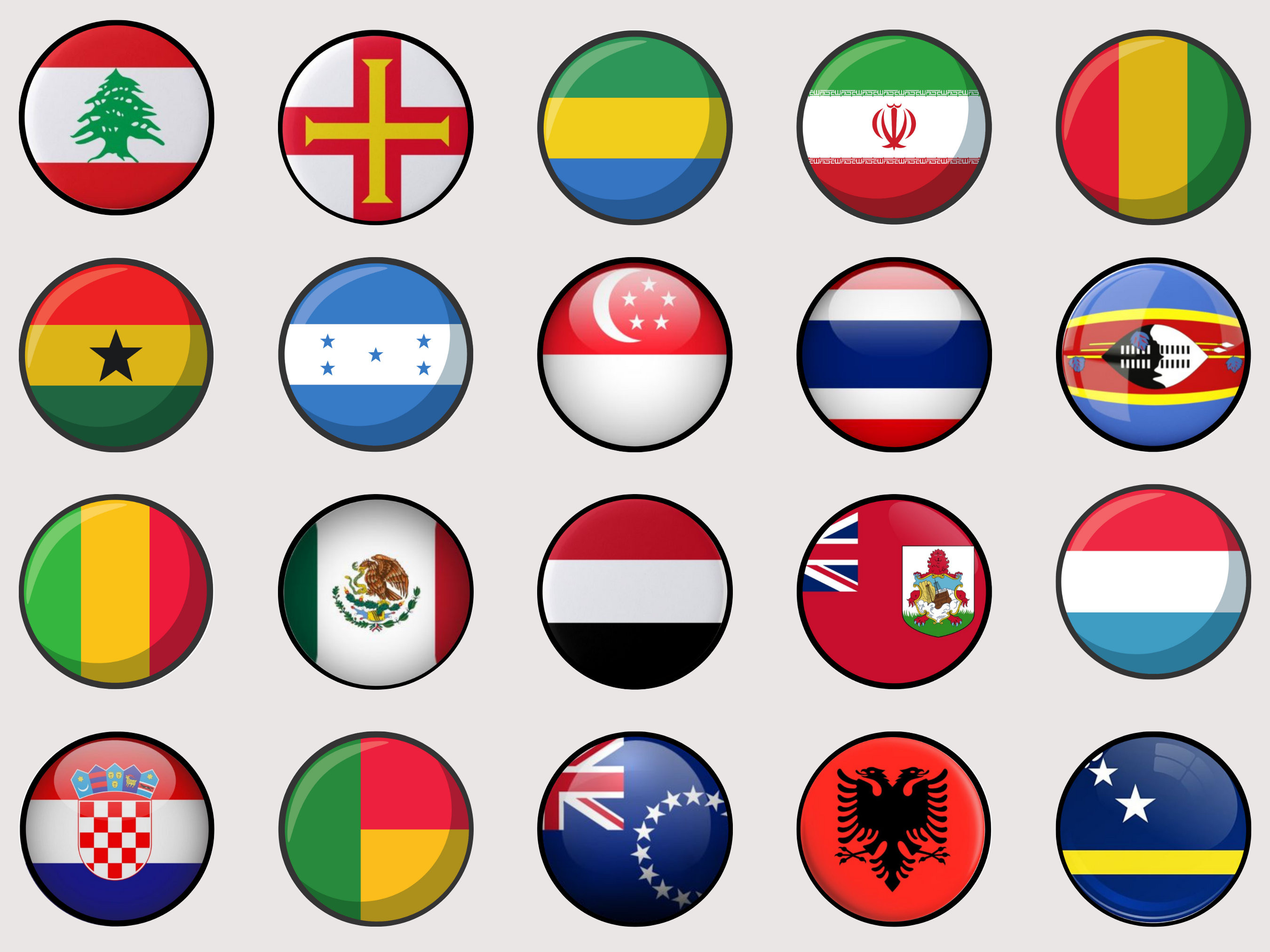115 Country Flags Instagram Highlight Covers (canva Templates) - Etsy