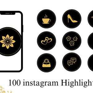 Instagram Highlight Covers, Luxury Instagram Story Icons, Elegant Social Media Highlight Icons, Aesthetic Instagram Highlights