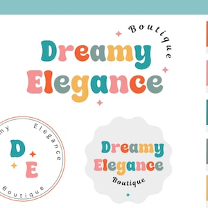 Logo-Design für kleine Unternehmen, DIY-Logo-Vorlage Canva, bearbeitbares Logo, Branding-Logo-Design Canva, Pastell-Logo-Design, Boutique-Logo