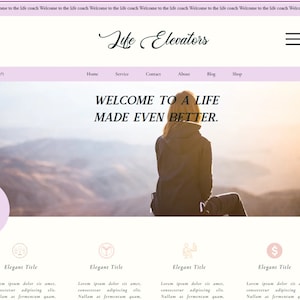 Wix Website Template-Blog Website-Social Media Coach -Wix Web Design-Wix Template Design-Website Design -Creative Wix Layout-Ecommerce Blog