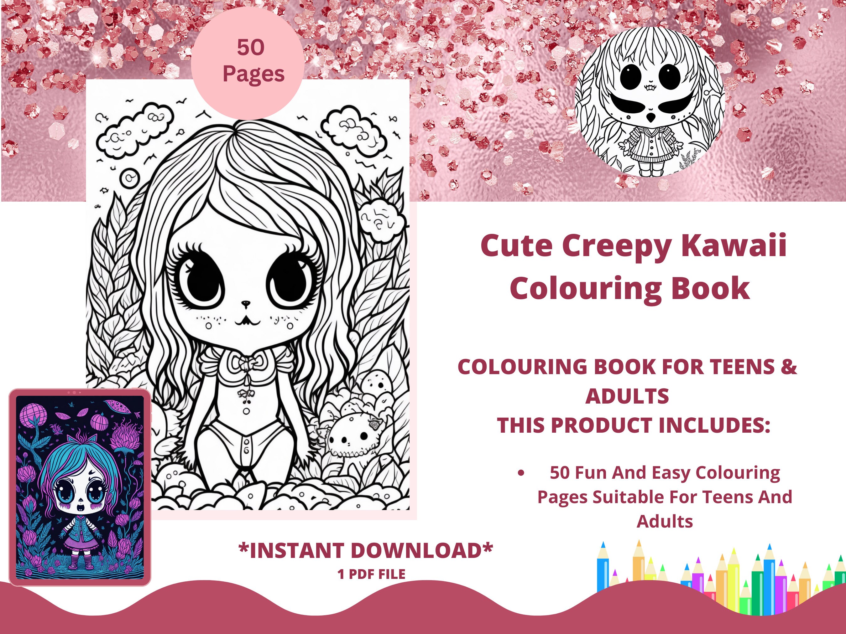 50+ Desenhos de Kawaii para colorir - Como fazer em casa  Bunny coloring  pages, Halloween coloring pages, Halloween coloring book