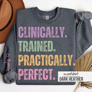 Cute LPN Nurse Crewneck Sweatshirt, Licensed Practical Nurse Graduate Gift, LPN Nurse Graduation Student Appreciation Pullover Sweater Shirt