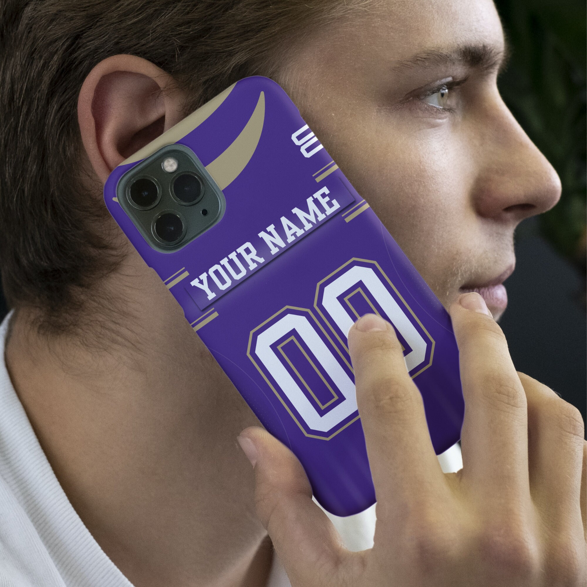 Personalized College Football Jersey Phone Case, iPhone 15 14 13 12 11