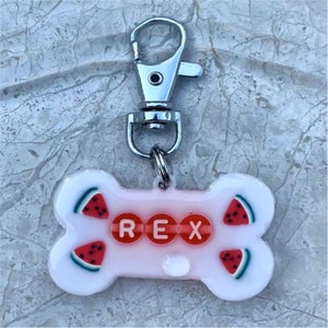 Custom Dog Tag, Resin Dog Tag, Personalized Handmade Dog Tag, Custom Epoxy Cat Tag, Dog Name ID Tag, Epoxy Pet Tag, Handmade