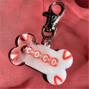 Custom Resin Dog Tag, Pet Id Tag, Glitter Tag, Dog Tag, Cat Tag, Dog Accessories