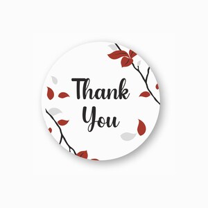 70 Thank You Thank for Your Order Stickers, Thank You Labels, Round Thank You Stickers, Packaging Stickers