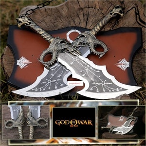 God of War Blades of Chaos Metal, God of War, God of War Blades of Chaos Sword Twin Blades, Kratos Metal Cosplay, gift for him