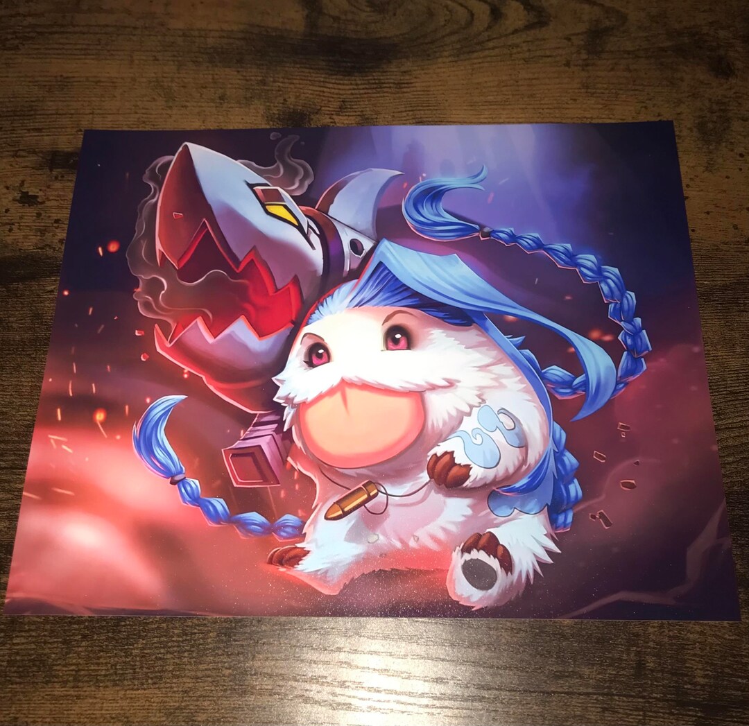 Poro Jinx &amp; Fishbones Poster Print TFT X League of Legends - Etsy
