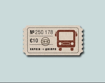 Charity bus ticket from Kharkiv (Ukraine) to Dnipro (Ukraine)