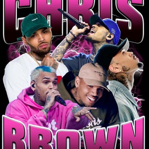 Chris Brown T Shirt Design PNG Instant Download 300 Dpi