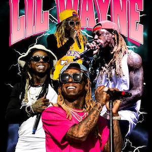 Lil Wayne T Shirt Design PNG instant Download 300 Dpi