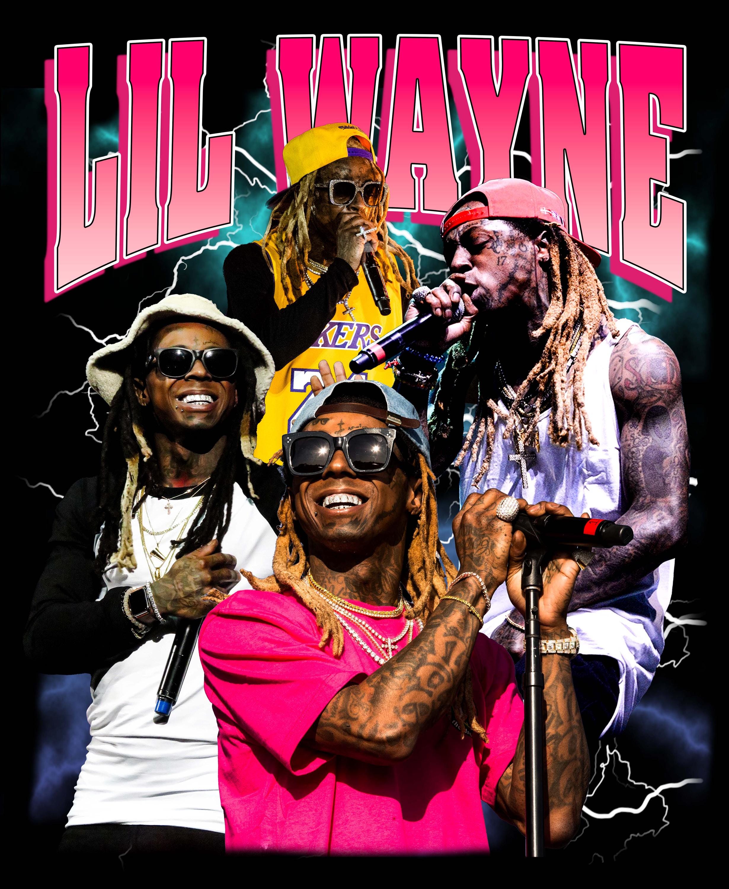 Lil Wayne T Shirt Design PNG instant Download 300 Dpi