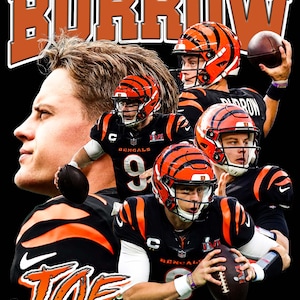 Joe Burrow T Shirt Design PNG Instant Download 300 Dpi