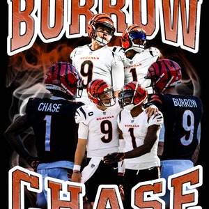 Burrow Chase T Shirt Design PNG Instant Download 300 Dpi