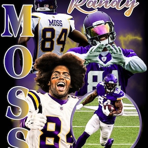 Randy Moss T Shirt Design PNG Instant Download 300 Dpi