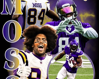 Randy Moss T Shirt Design PNG Instant Download 300 Dpi