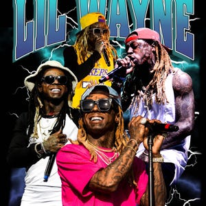 Lil Wayne T-Shirt Design PNG Sofortdownload 300 Dpi