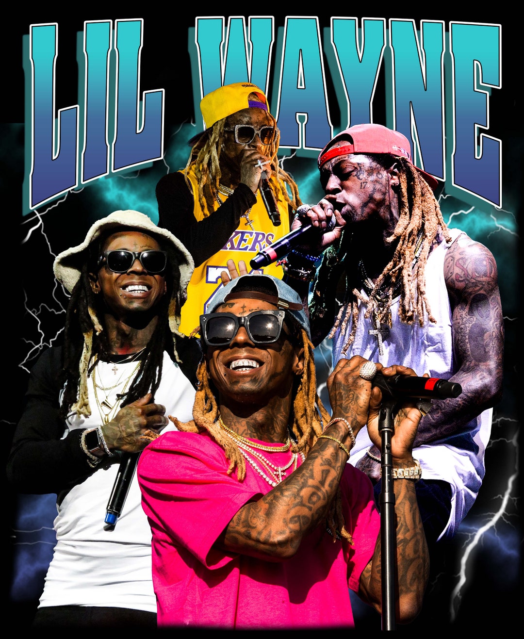 Lil Wayne T Shirt Design PNG Instant Download 300 Dpi - Etsy