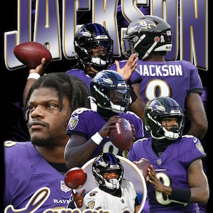 Lamar Jackson   T Shirt Design PNG Instant Download 300 Dpi