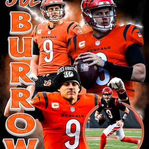 Joe Burrow T Shirt Design PNG Instant Download 300 Dpi