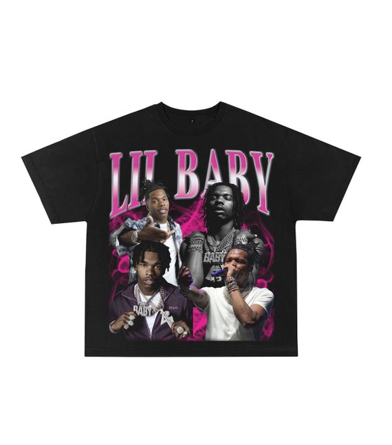 Lil Baby PNG T-SHIRT |rap Tee Jumbo Graphic Print Savage