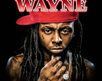Camiseta de Lil Wayne PNG / Camiseta de rap con gráfico gigante (descarga digital)