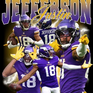 Justin JeffersonT Shirt Design PNG Instant Download 300 Dpi
