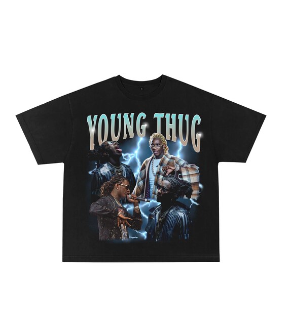 Young Thug Tシャツ　fuckthisindustry Young Thug Tee, Thugger T-Shirt, Young Thug Big Head Tee, Slatt