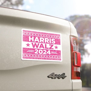Harris sticker- Kamala Harris (and Tim!) 2024 Stickers Laptop - Kamala Stickers For Car - Kamala Harris Pink Sticker -Democrat 2024 Election