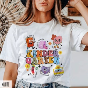 Kindergarten Teacher Shirt, First Day of School for Teachers, Personalized Kindergarten Teacher Gift, Teacher Name, Back To School Shirt