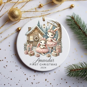 Personalized Baby 1st Christmas Ornament, Baby&#39;s First Christmas Ornament, Custom Baby Name Christmas Keepsake, Newborn Christmas Gift