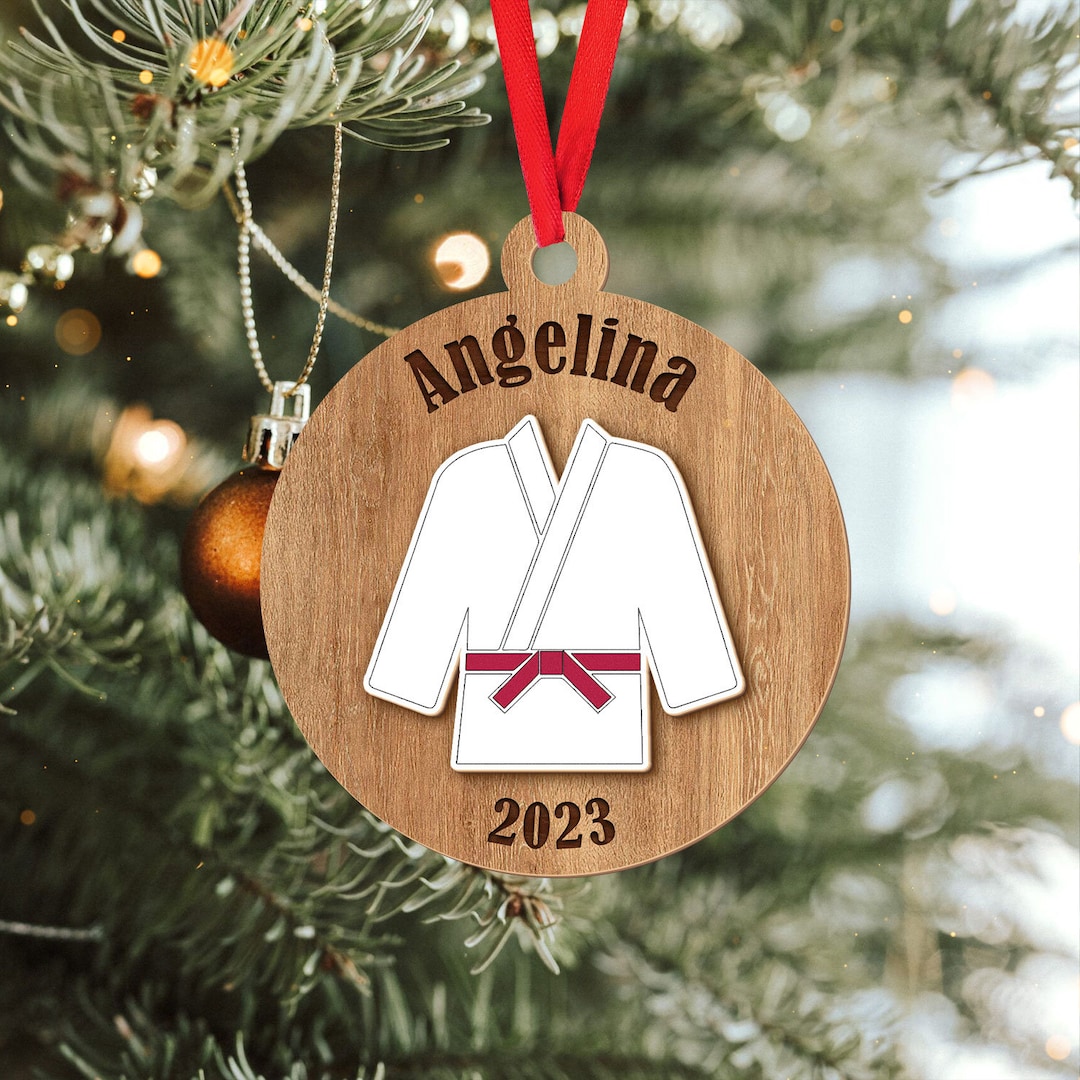 Personalized Karate Ornament Karate Christmas Ornament Etsy