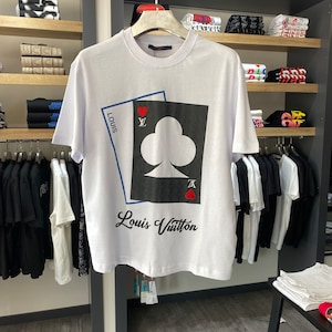 black and white louis vuitton t shirt