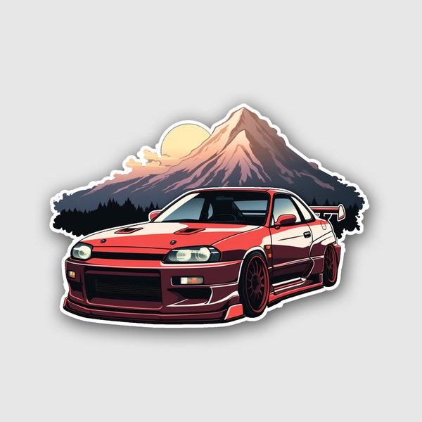 JDM Car Stickers - Nissan S15 sticker - Car Enthusiast Sticker - Japanese Car Sticker - R33 GTR Sticker - Car Decal - jdm legend decals