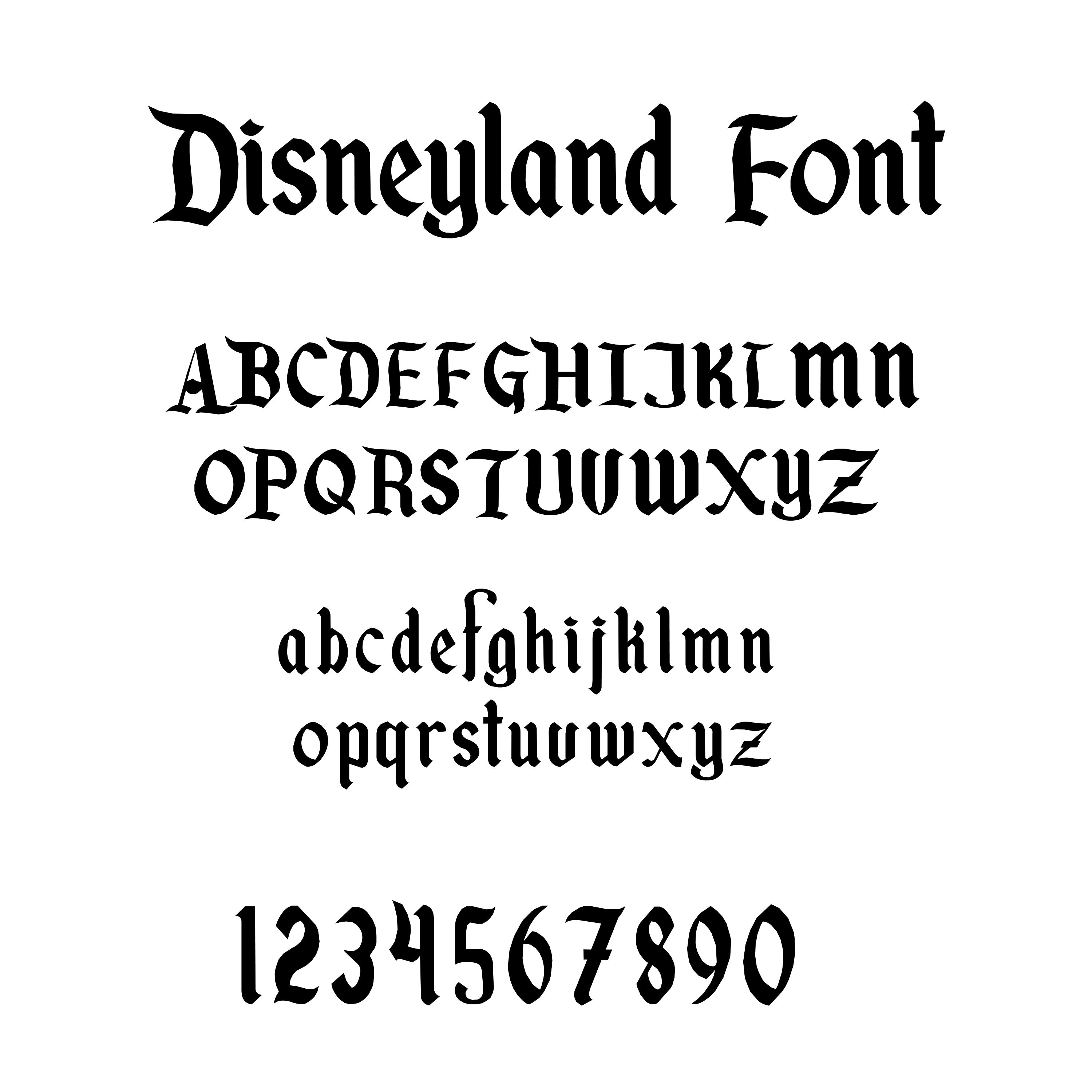 Disneyland Text SVG Disneyland Alphabet SVG Disneyland Font Etsy