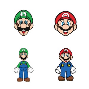 Luigi und Mario Etsy