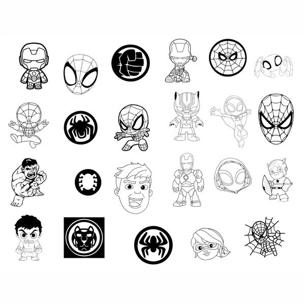 Spidey and his Amazing Friends SVG Bundle, Spidey Birthday, Spidey Clipart, Spidey and his Amazing Friends PNG, Spidey SVG, Spidey Shirt