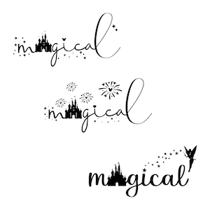 Magisch und fabelhaft, Fee funkeln, Pixie Dust Kunst, Tinkerbell Zitat Kunst, Bleib magisch Kunst, Familien Reise Shirt Kunst, Reise SVG
