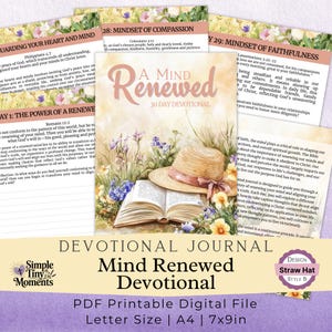 30-dniowy dziennik nabożeństw: Odnowiony umysł (plik PDF do druku)